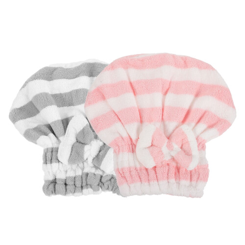 Mikrofiber hårtorkhandduk 2-pack