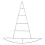 Witch Hat Metal Wreath Frame for DIY Crafts 1 Pack 3