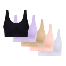 Pacáiste Bra Spóirt Gan Uaim Gan Sreang do Mhná, 5XL