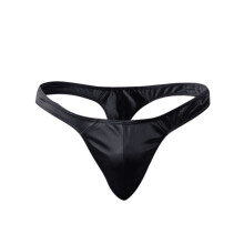 Slip string en satin pour homme (1 pièce)
