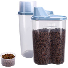 Pet Food Storage Container with Measuring Cup and Can