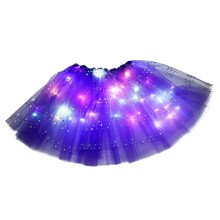 Fustă tutu mov cu paiete și lumini LED, mărime adultă