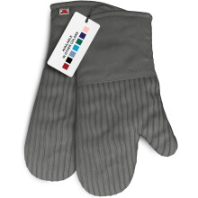 Silikonové šedé kuchyňské rukavice, sada 2 ks, žáruvzdorné