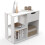 Wooden End Table with Drawer White 18" H 1