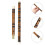 Bamboo Flute for Students Assorted Colors 1 Set 1
