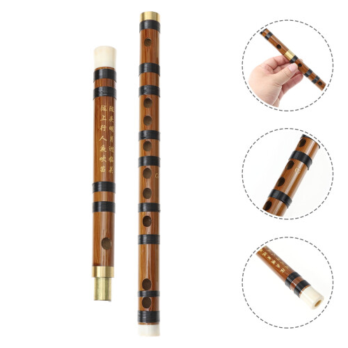 Bamboo Flute for Students Assorted Colors 1 Set