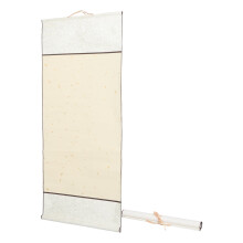 OUNONA Xuan Paper Calligraphy Scroll Mounted on Silk Fabric