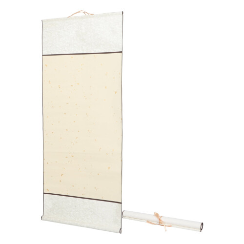 OUNONA Xuan Paper Calligraphy Scroll Mounted on Silk Fabric