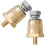 Conectores de terminal de bateria de 6 mm com polo lateral dourado 1