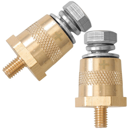 Conectores de terminal de bateria de 6 mm com polo lateral dourado