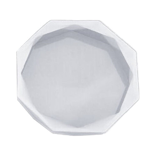 Molde de resina de silicona hexagonal, con forma de corazón octogonal (1 pieza)