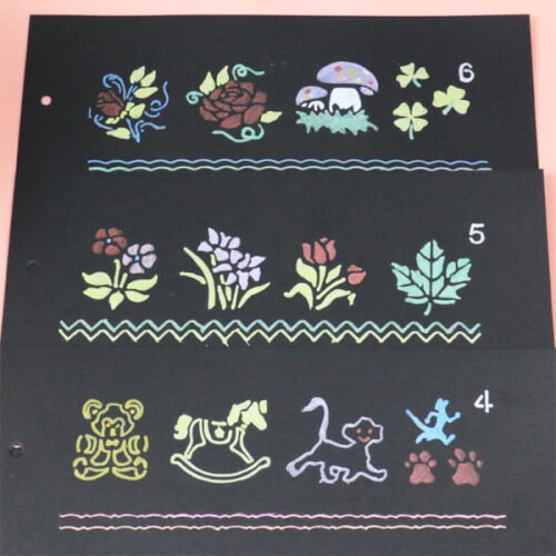 Vehicle Animal Plant Stencil Pack 8 Pieces 2