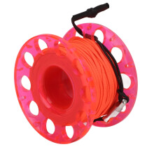 Plastic Dive Reel Durable 30m Fluorescent Orange Line