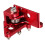 Motorcykel Bromspedal Aluminiumlegering Röd 1-pack 3