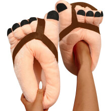 Divertidas pantuflas de algodón suave para hombre y mujer