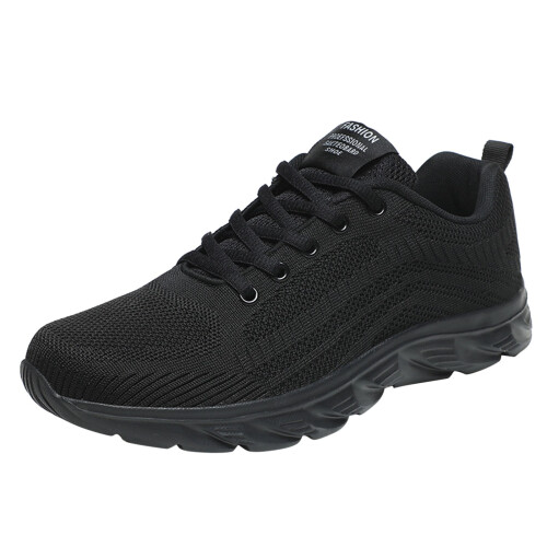 Men's Mesh Mountaineering Sneakers Black Size11.5