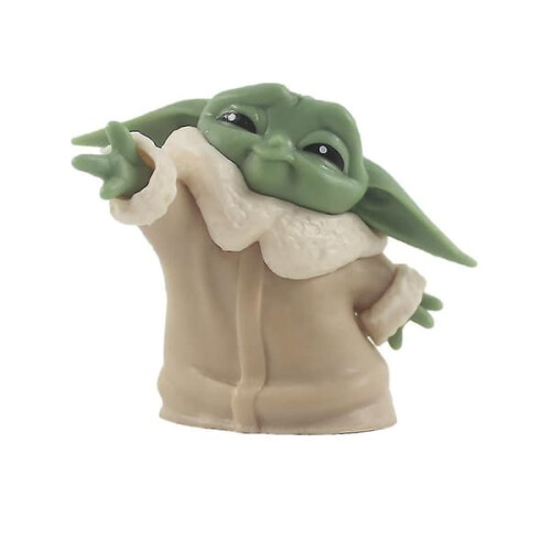 Πακέτο 6 φιγούρων Star Wars Baby Yoda με κούκλες παιχνιδιού, στολίδι για τούρτα 2