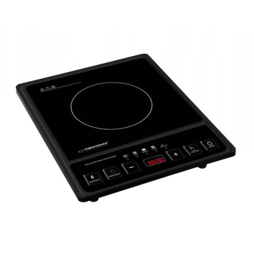 Induction Hob Black with 5 Functions and Adjustable 2