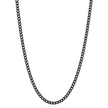 Kubanische Gliederkette aus Edelstahl für Herren, 3,5–5 mm, 40–55 cm