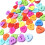 Resin heart buttons multicolor 100 pcs 2