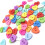 Resin heart buttons multicolor 100 pcs 3