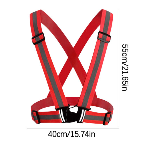 High-Visibility Reflective Safety Vest Unisex 1pc 1