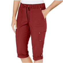Naisten kevyet cargo-housut 7/8, koko S-2XL