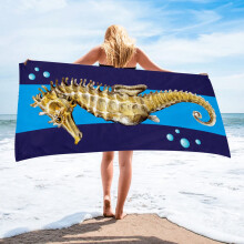 Mikrokuituinen rantapyyhe, hiekaton, nopeasti kuivuva, 30x60 tuumaa