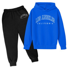Jungen Herbst Winter Hoodie Set Blau 9-10 Jahre