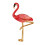 Rode emaille flamingo broche voor dames 1