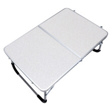 Folding Table White Small 1 Set 24.0 x 16.1 Inches