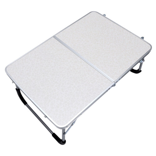 Folding Table White Small 1 Set 24.0 x 16.1 Inches