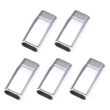 Magnetisk lås i rustfrit stål til armbånd, 5 stk.