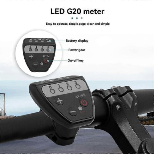 LED Control Panel Display for Electric Bike 36V-48V G20 2