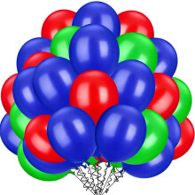 Ballons en latex rouge, noir et or, 16,8 cm (6,6 pouces), lot de 100.