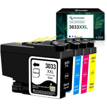 Atramentové kazety Greenjob Brother LC3033, balenie 4 kusov