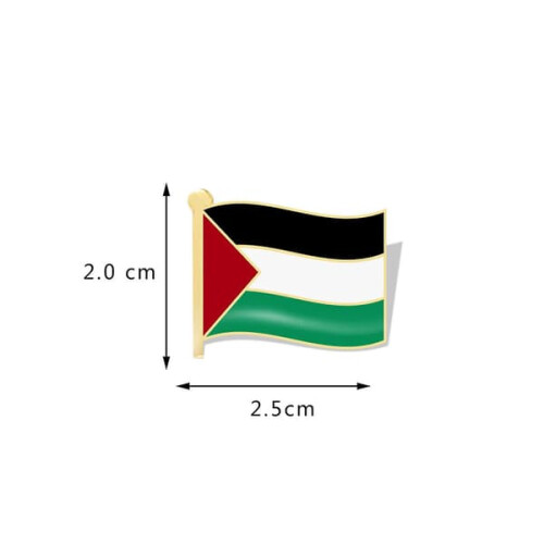 Palestinian Flag Brooch Pin 4 pcs 1