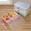 Scatola bento Comefolife beige a 3 scomparti riutilizzabile 7