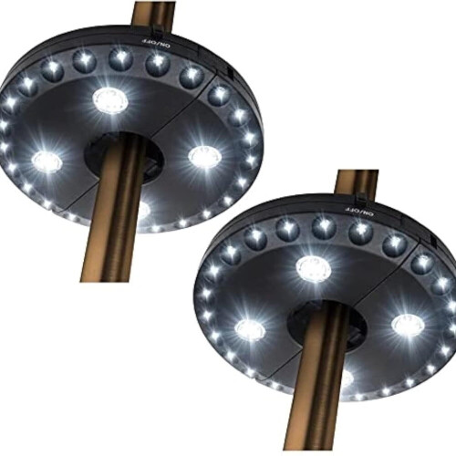Lampe de parasol sans fil 28 LED 3 modes