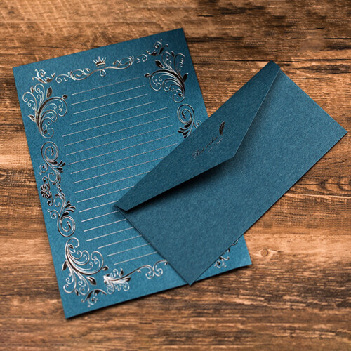 Vintage Writing Paper Set with Kraft Envelopes 24 pcs 1