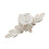 Ivory White Rose Vintage Drawer Pulls 2-Pack 1