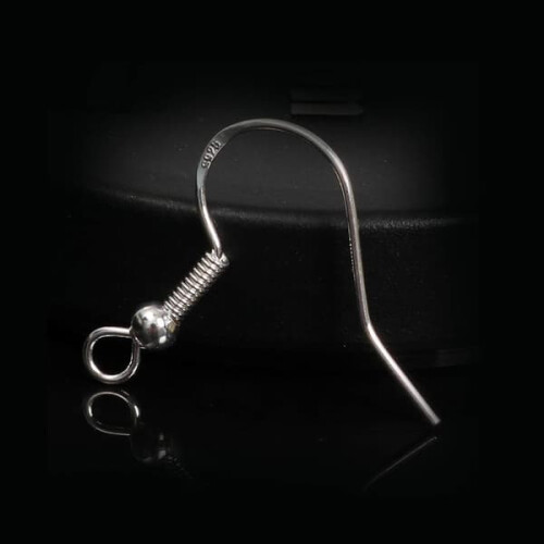 925 Sterling Silver Earring Hooks Hypoallergenic 100 pcs 2