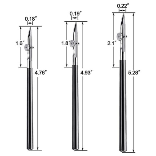 Art Ruling Pen Set Hinged Straight Line 3 Sizes 1