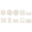 Hariumiu lace pattern scrapbooking paper set 10 pcs 2