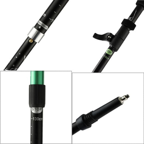 Hiking Poles Adjustable Folding 1 Pair 1