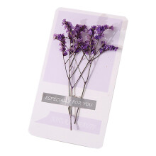 Cartão de Dia das Mães com desenho de flores secas