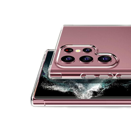 Capa à prova de choque Rvelon compatível com Samsung S22 Ultra - Transparente 1