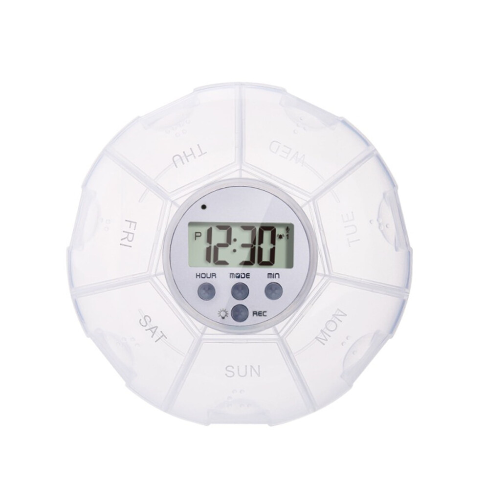 Alarm Clock Pill Box with Timer and Reminder for Daily