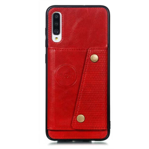 Capa prática com porta-cartões - compatível com Samsung Galaxy A70 (preta) 2