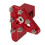 Motorcykel Bromspedal Aluminiumlegering Röd 1-pack 1